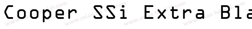 Cooper SSi Extra Bla字体转换